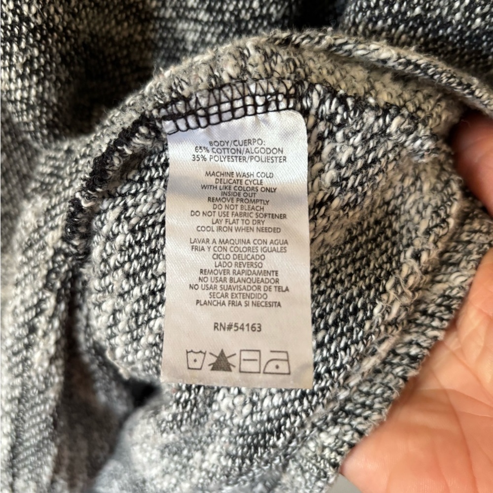 Kensie Performance Gray Cowl Neck Sweater Long or 3/4 Sleeve - Picture 4 of 5